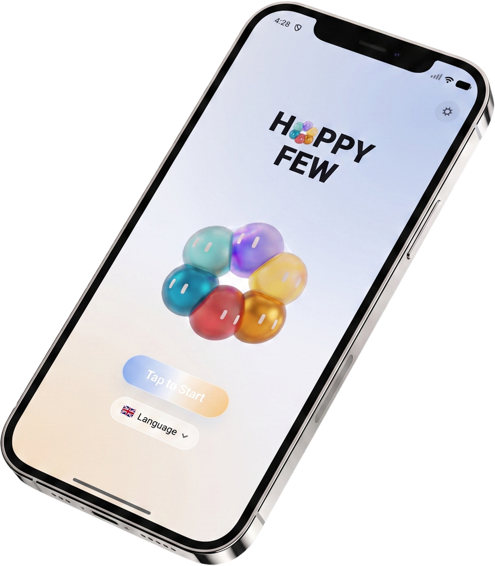 The Happy Few start screen on iPhone